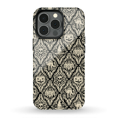 Spooky Vintage Halloween Pattern Phone Case